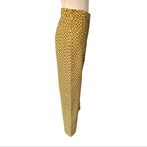 Miaou Fargo Pants in Yellow Checkered - Picture 3 of 8